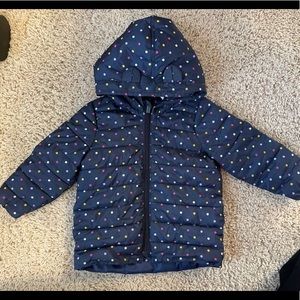EUC, Old Navy Girls Hooded Puffy Coat